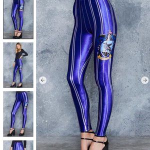 Ravenclaw High Waisted Velvet Leggings